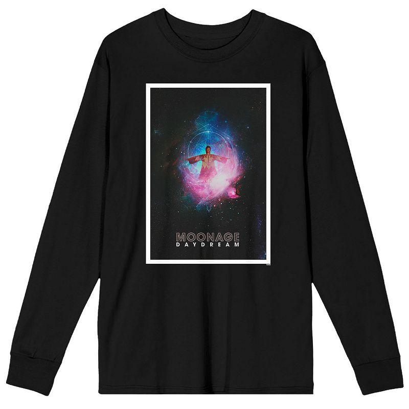 Mens David Bowie Moonage Daydream Long Sleeve Graphic Tee Product Image