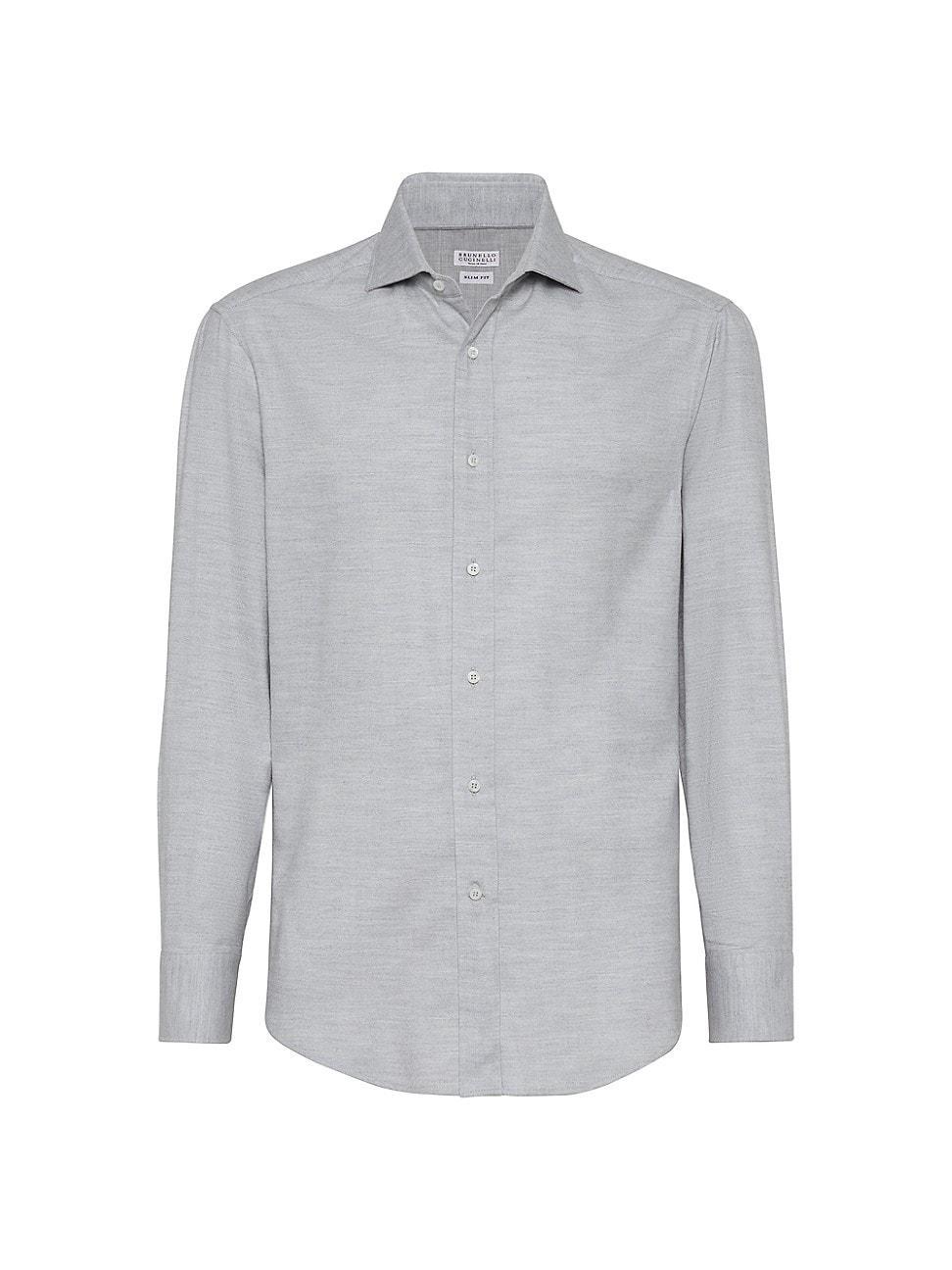 Mens Stretch Cotton Slim Fit Shirt Product Image