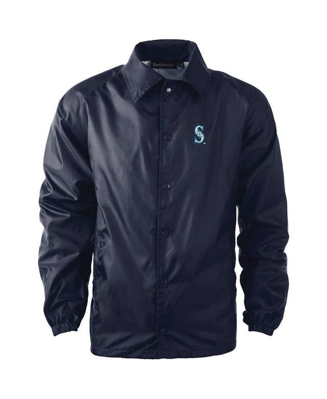 Mens Dunbrooke Detroit Tigers Coachs Raglan Full-Snap Windbreaker Jacket Blue Product Image