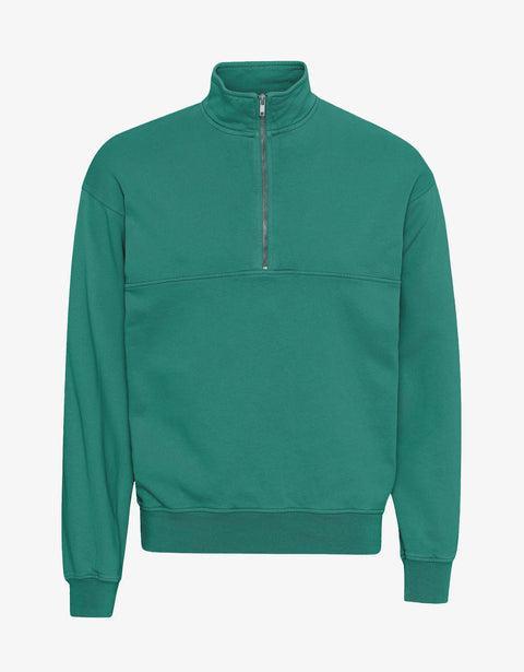 Organic Quarter Zip - Pine Green Product Image