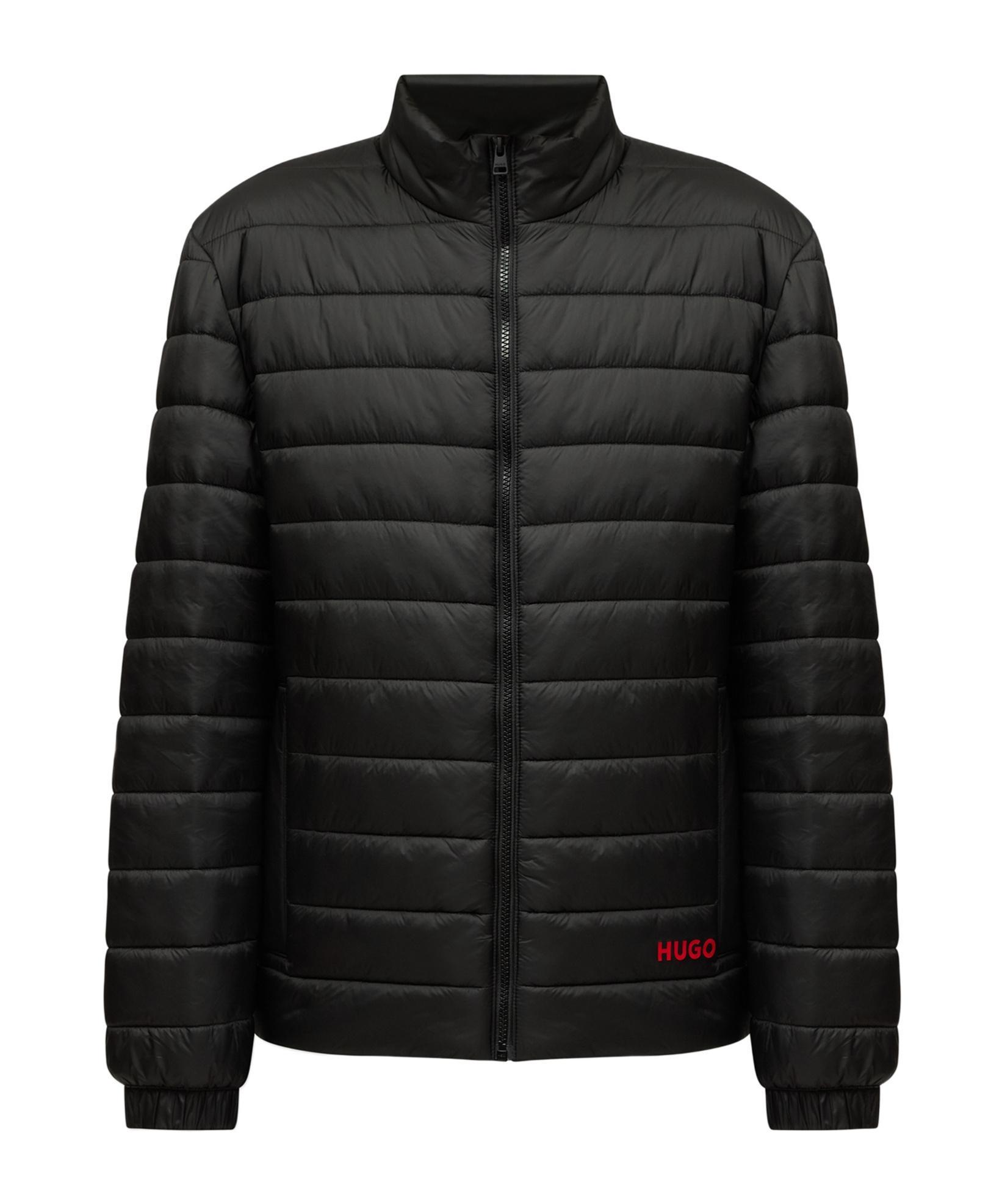 HUGO BOSS Logo-print Padded Jacket In Black Product Image