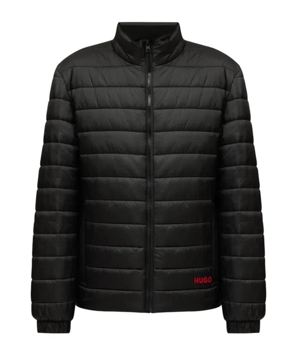 HUGO BOSS Logo-print Padded Jacket In Black Product Image