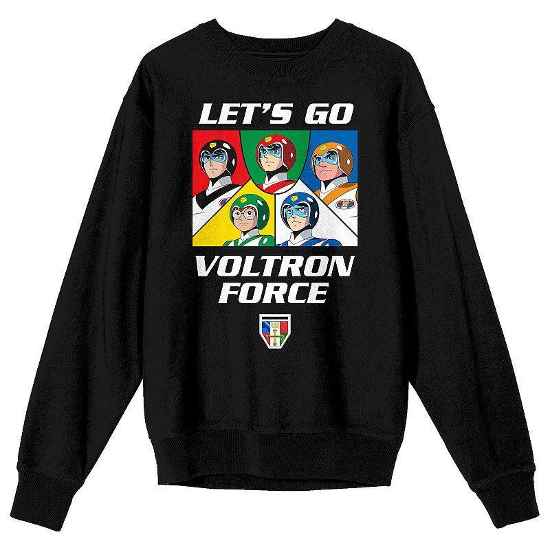 Mens Voltron Lets Go Voltron Long Sleeve Graphic Pullover Product Image