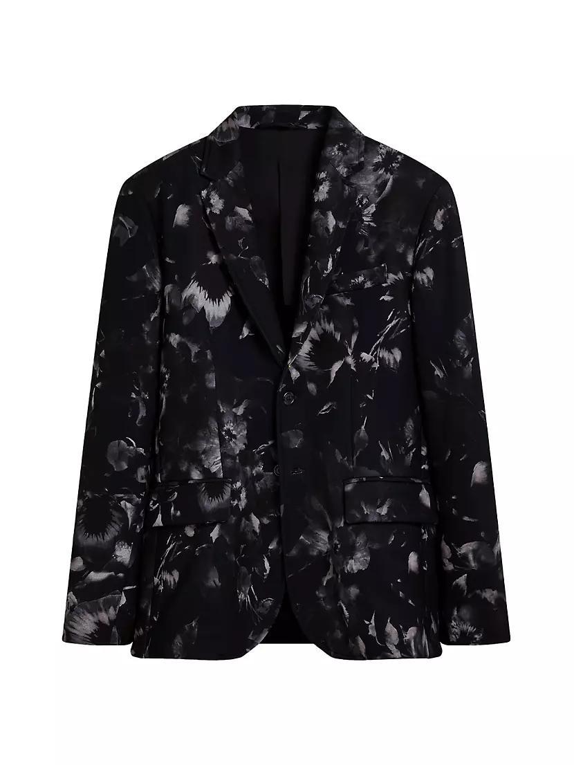 Floral Notch Lapel Blazer Product Image