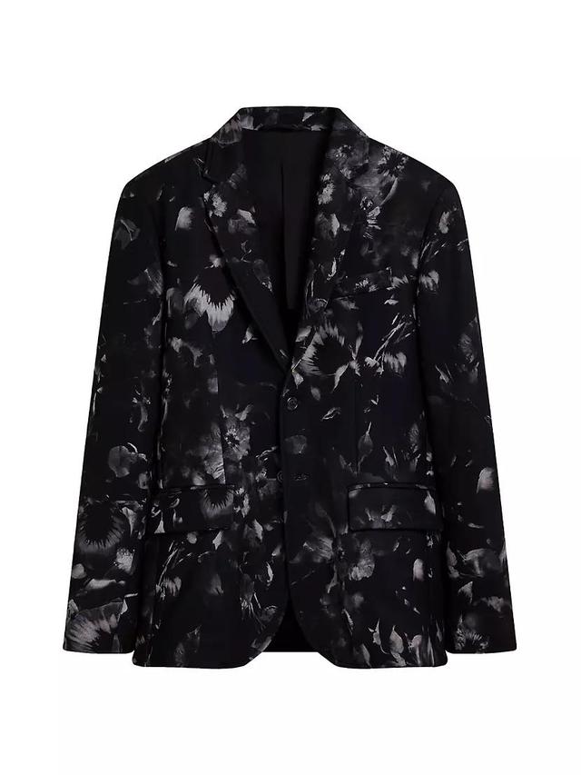 Floral Notch Lapel Blazer Product Image