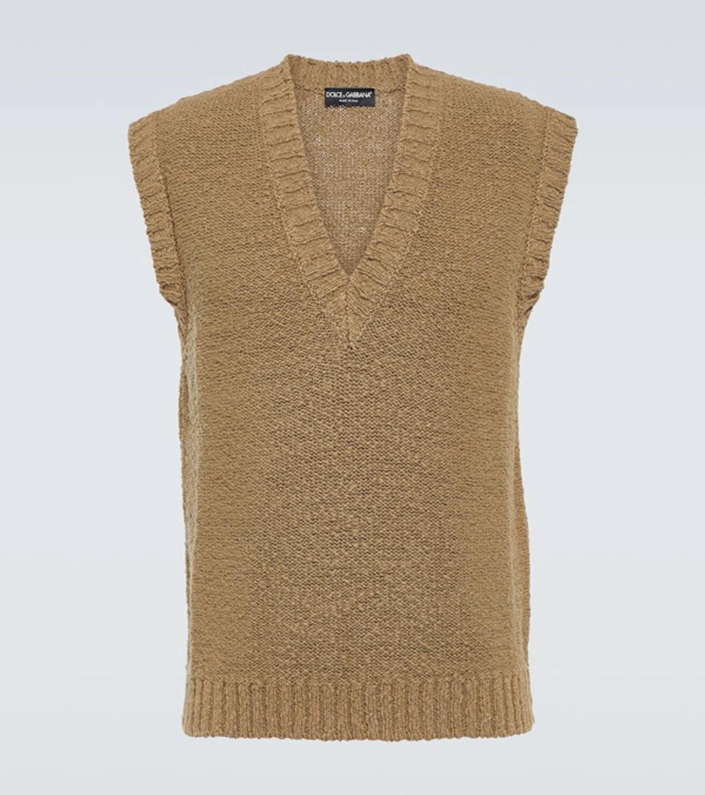 Cotton Knit Vest In Multicolor Product Image