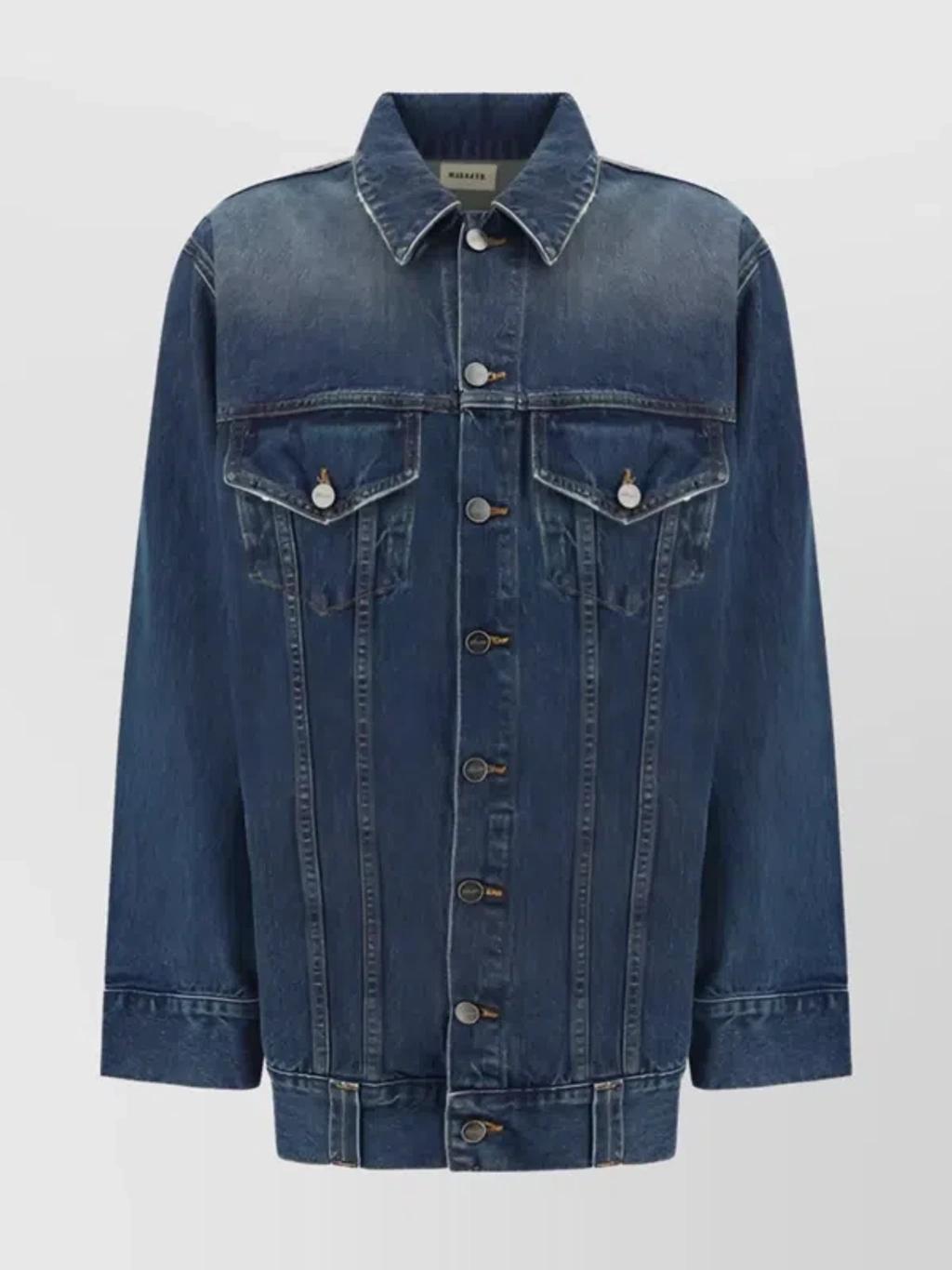 KHAITE Ross Jacket In Blue Product Image