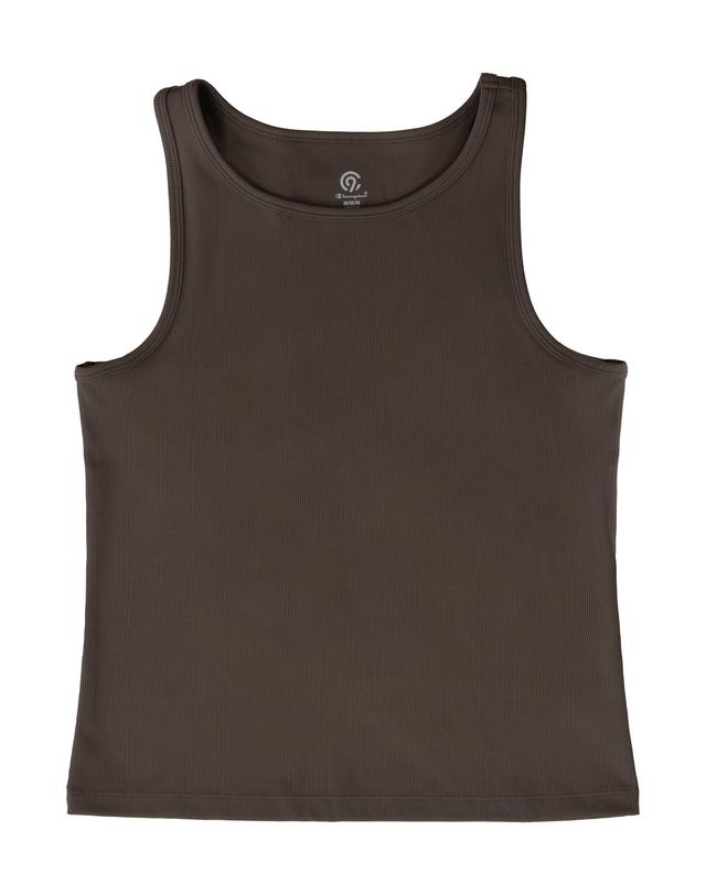 Womens C9 by Champion Cropped Tank Top, Ribbed Morel Heather XL Product Image