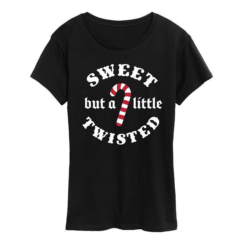 Womens Sweet But A Little Twisted Graphic Tee, Girls Product Image