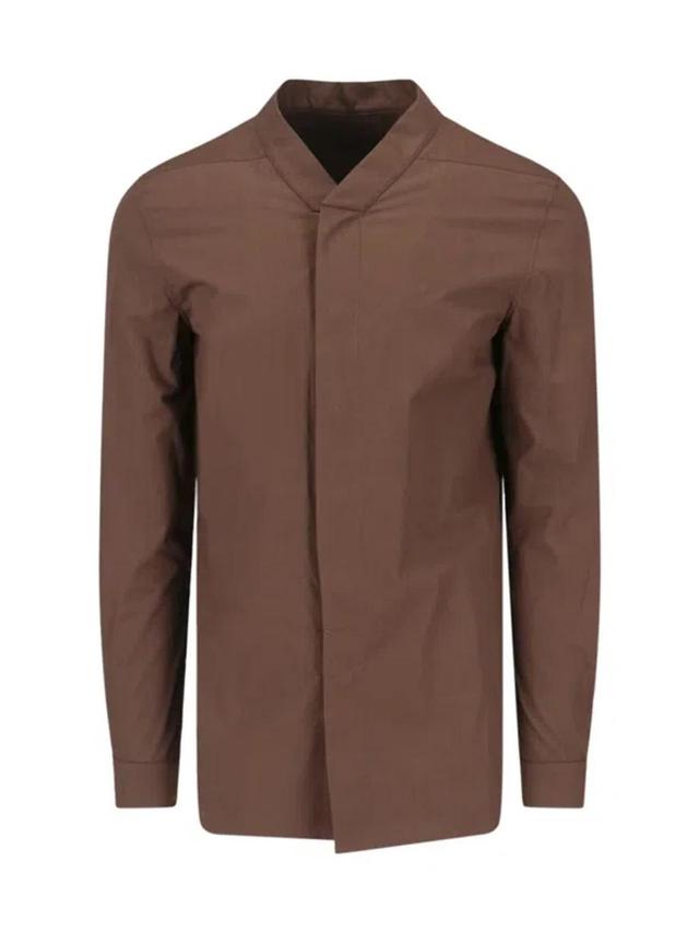 RICK OWENS Shirt In Brown Product Image