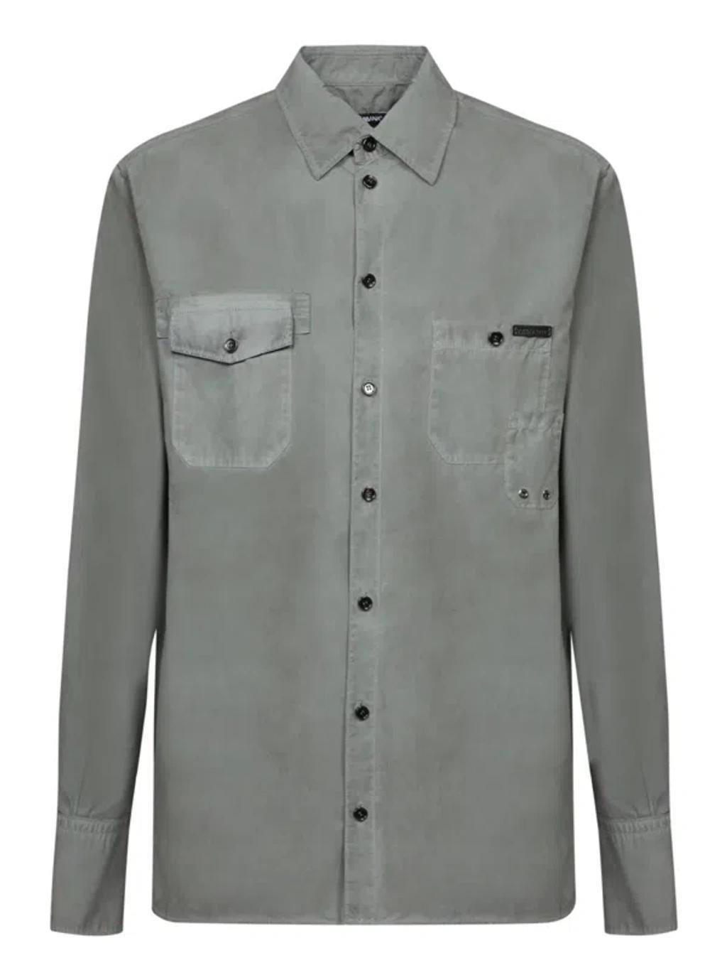 Garment Dyed Grey Shirt Product Image