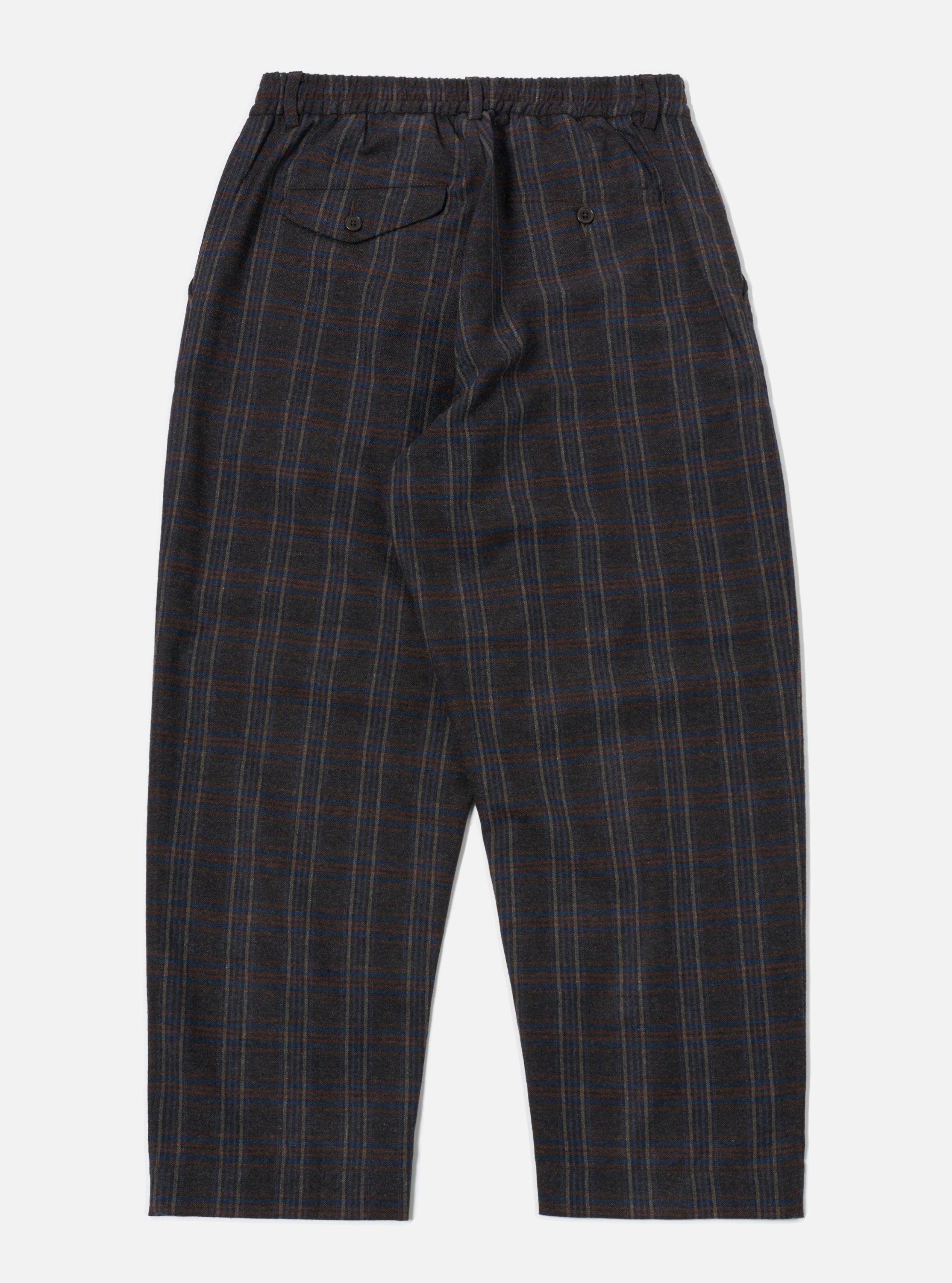 Universal Works Oxford Pant in Brown Twist Wool Check Product Image