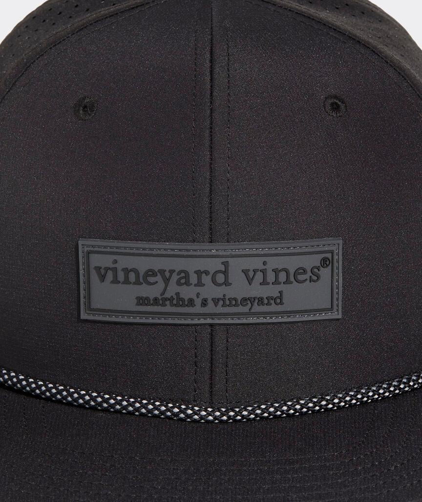 Logo Box Perforated Flat Brim Trucker Hat Product Image