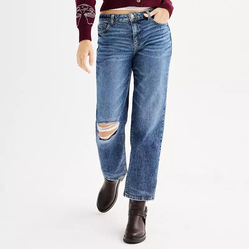 Juniors SO High-Rise 90s Straight Jeans, Girls Product Image