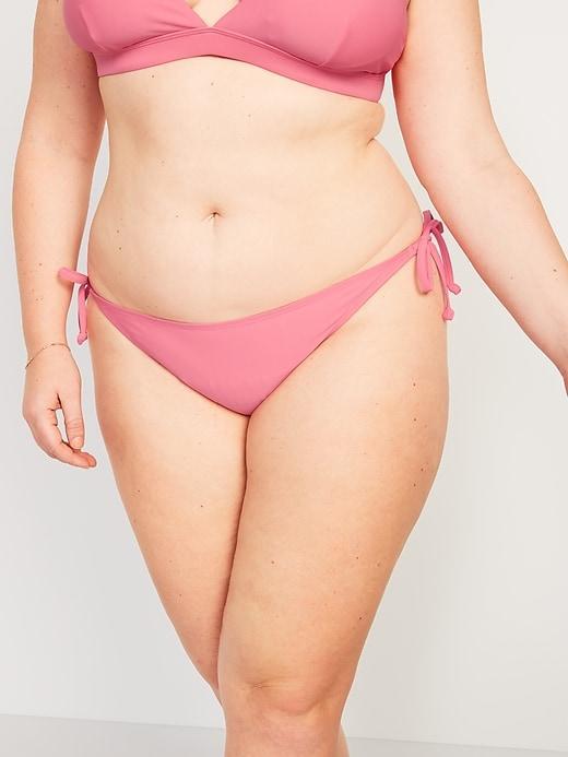 Low-Rise String Bikini Swim Bottoms Product Image