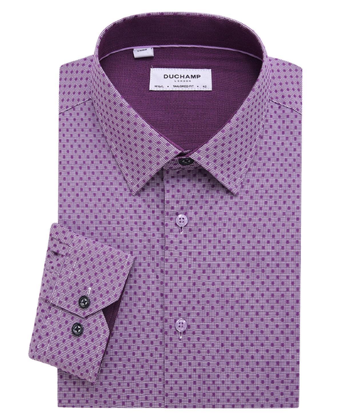 Duchamp London Mens Fancy Gingham Dress Shirt Product Image