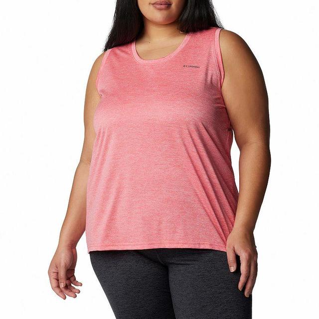 Plus Size Columbia Hike Moisture-Wicking Tank Top, Womens Juicy Grey Product Image