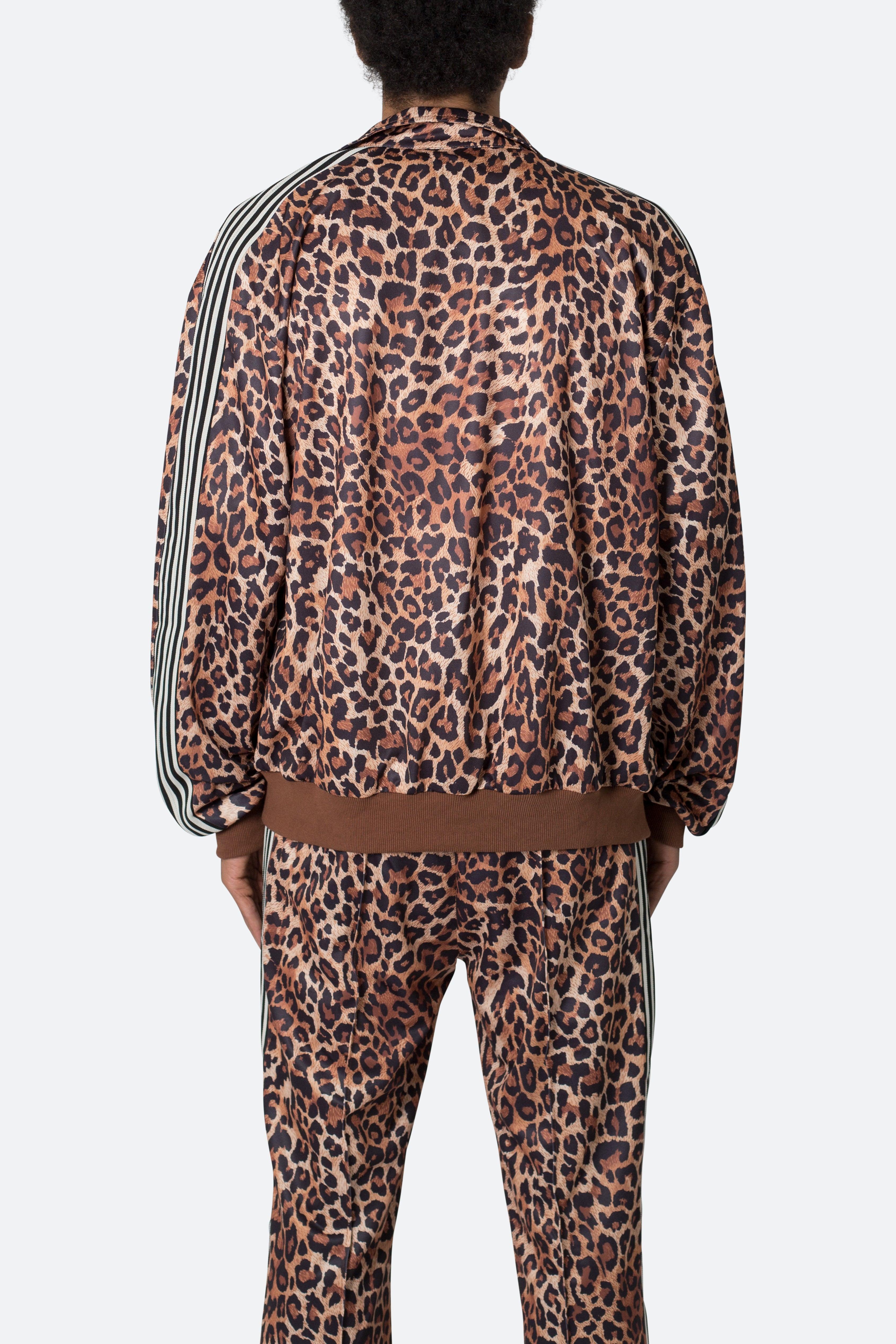 Leopard Track Jacket - Leopard Print Product Image