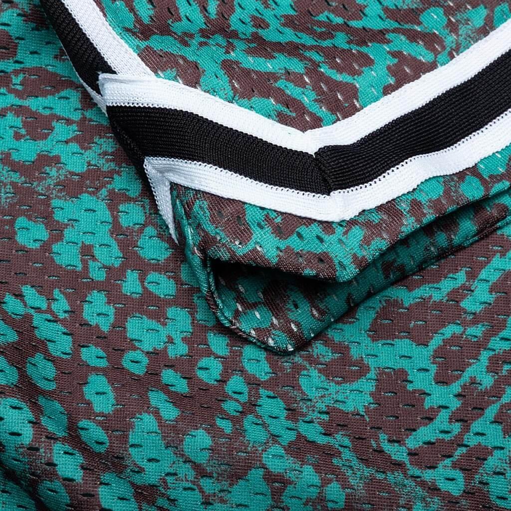 Game Shorts - Turquoise Leopard Male Product Image