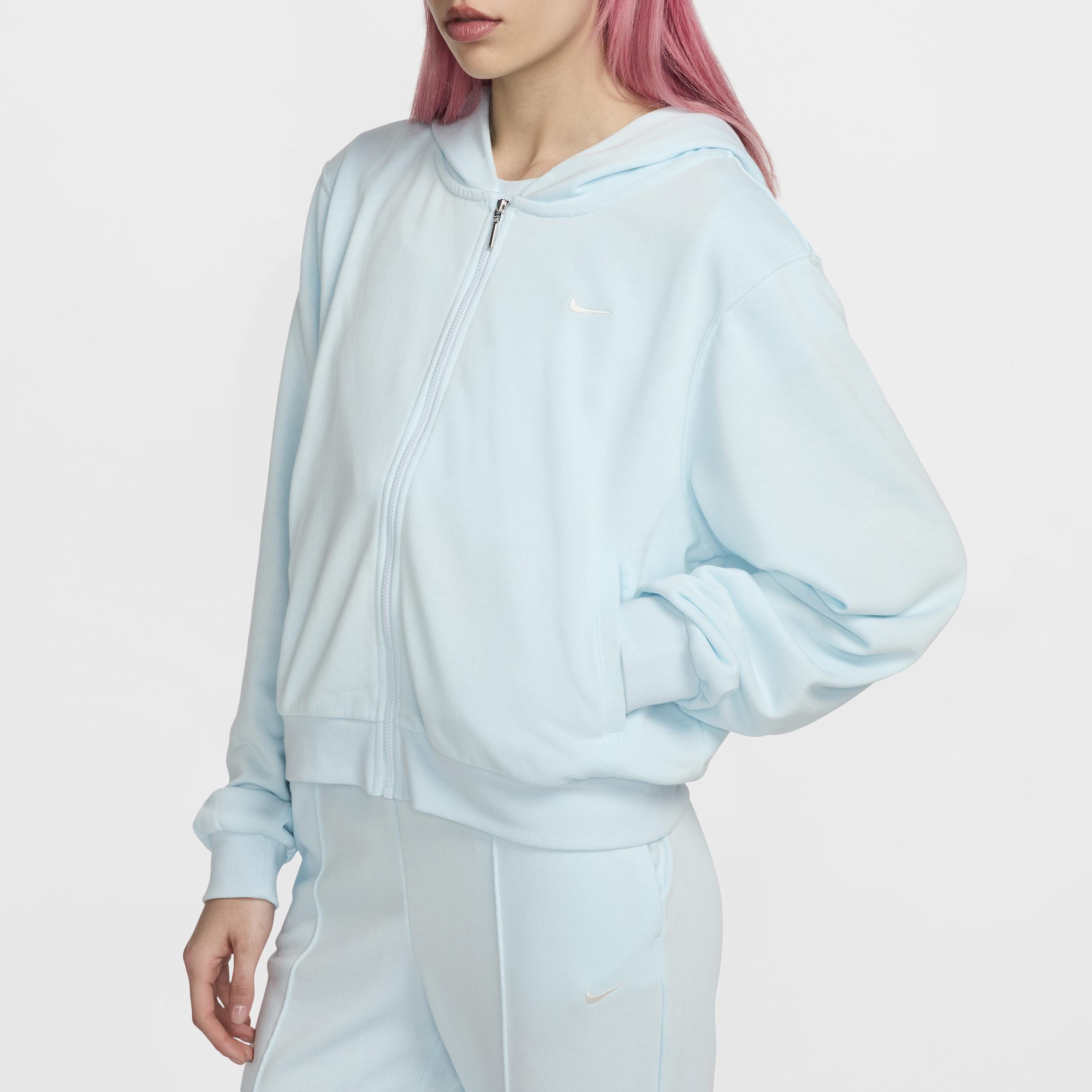 Womens Nike Sportswear Chill Terry Loose Full-Zip French Terry Hoodie Product Image