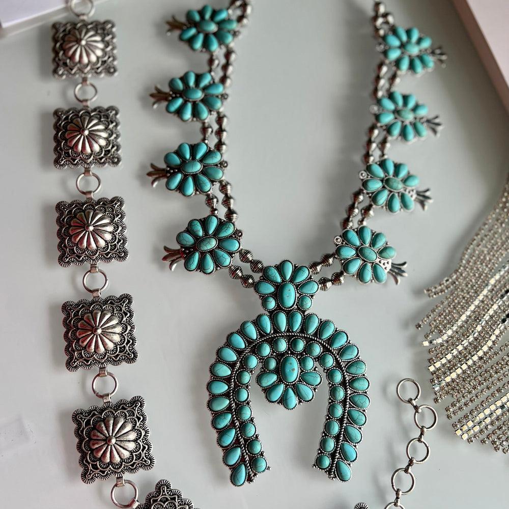 Turquoise Rodeo Squash Necklace Product Image