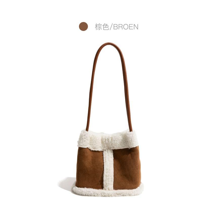 Fleece Panel Bucket Bag Product Image