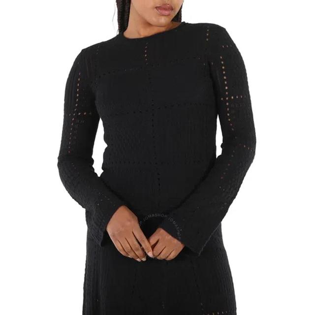 Chloe Ladies Black Knitted Pullover Jumper Product Image