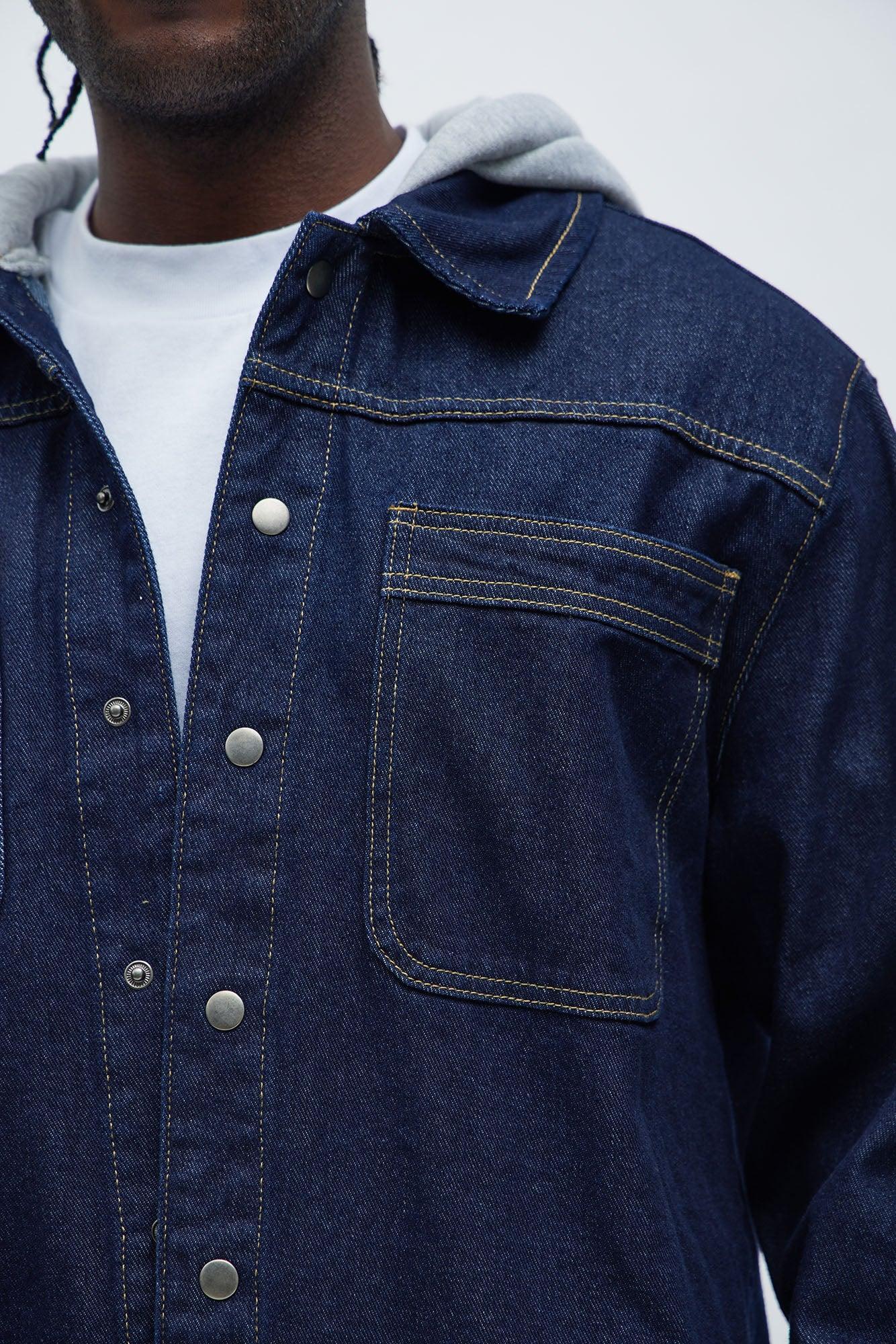 Jackson Lightweight Denim Shacket - Indigo Product Image