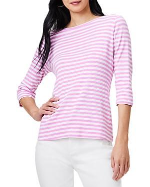 Nzt Nic+Zoe Stripe Boat Neck Tee Product Image