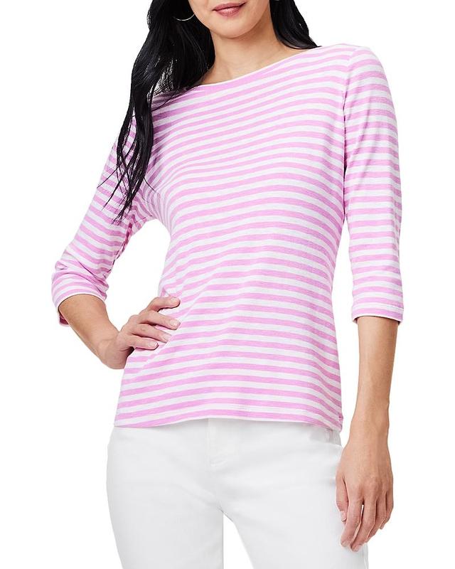 Nzt Nic+Zoe Stripe Boat Neck Tee Product Image