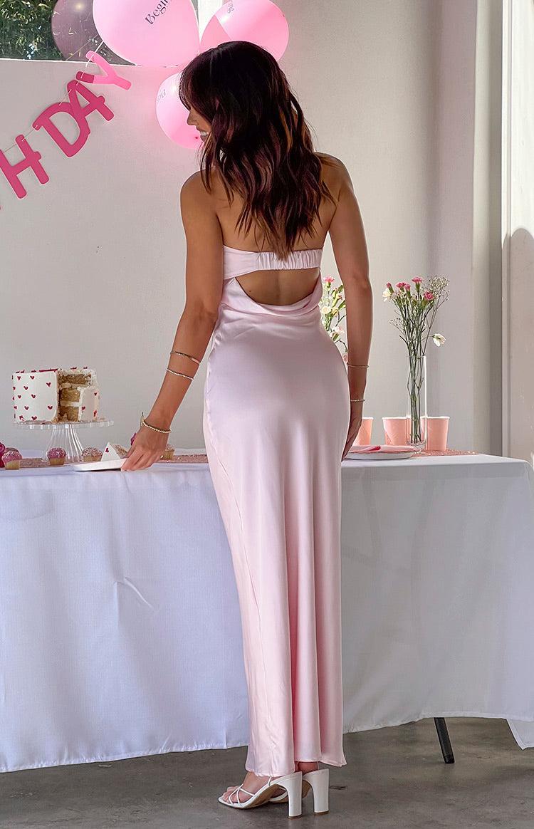 Maiah Light Pink Maxi Dress Product Image