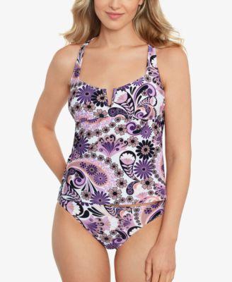 Salt Cove Juniors Printed Tankini Top Bottoms Created For Macys Product Image