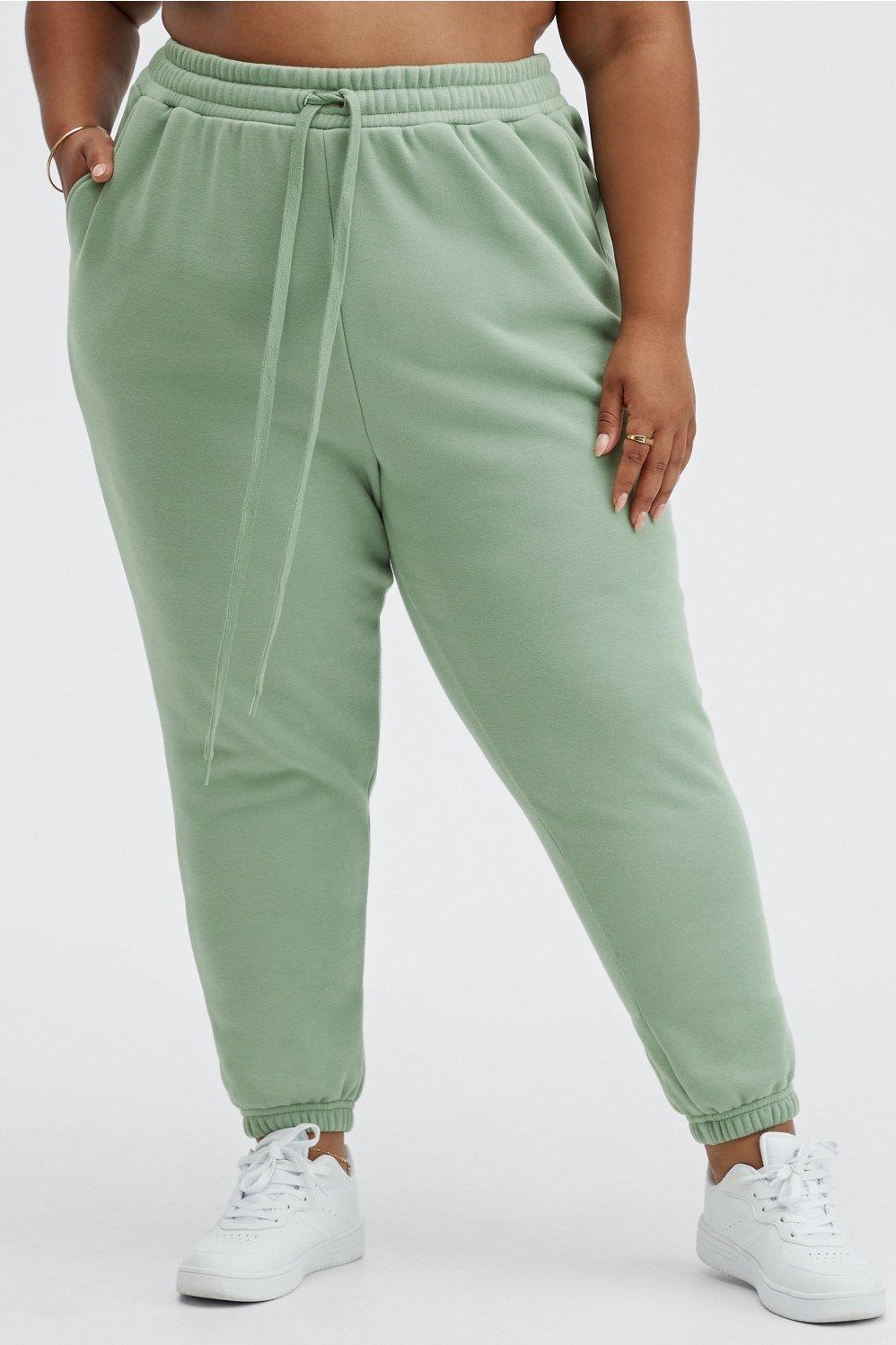 Fabletics Eco Go-To Sweatpant Womens green plus Size 4X Product Image