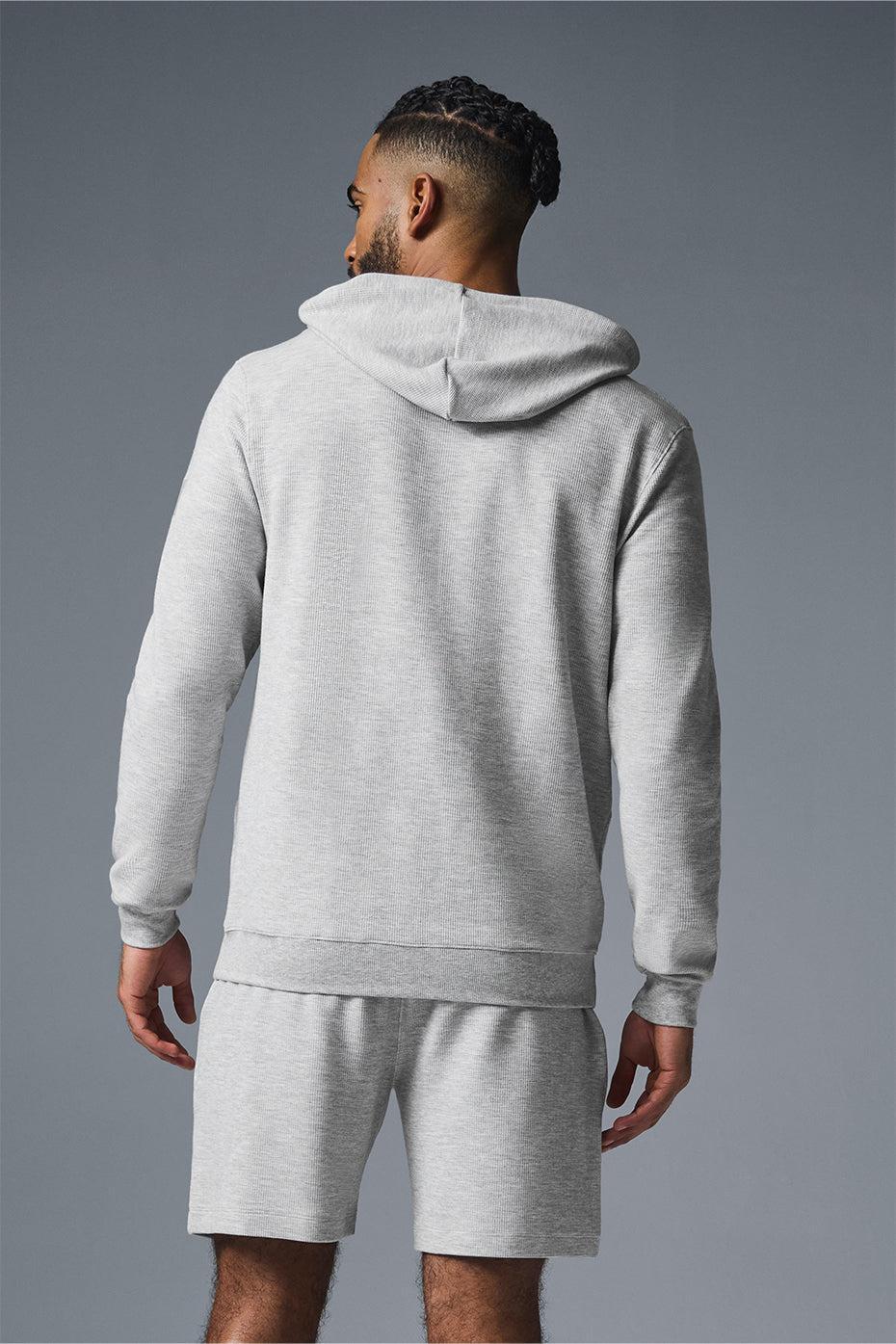 Micro Waffle Fast Break Hoodie - Athletic Heather Grey Male Product Image