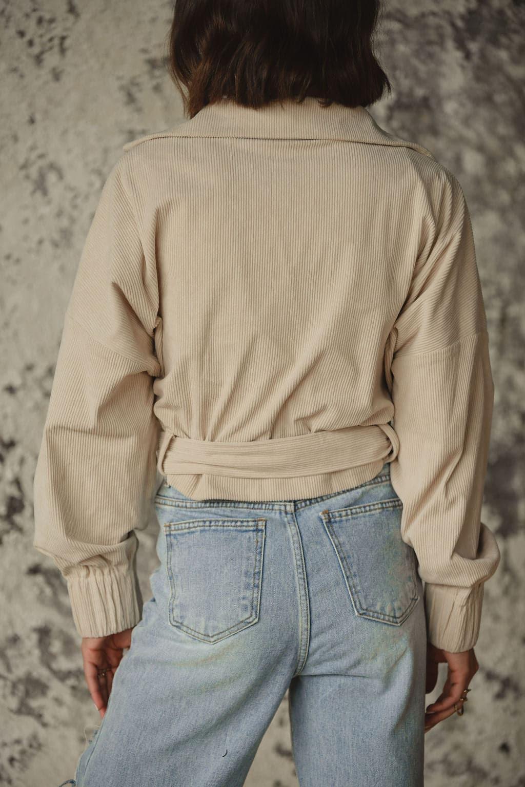 Jones Bone Cropped Corduroy Jacket  Product Image