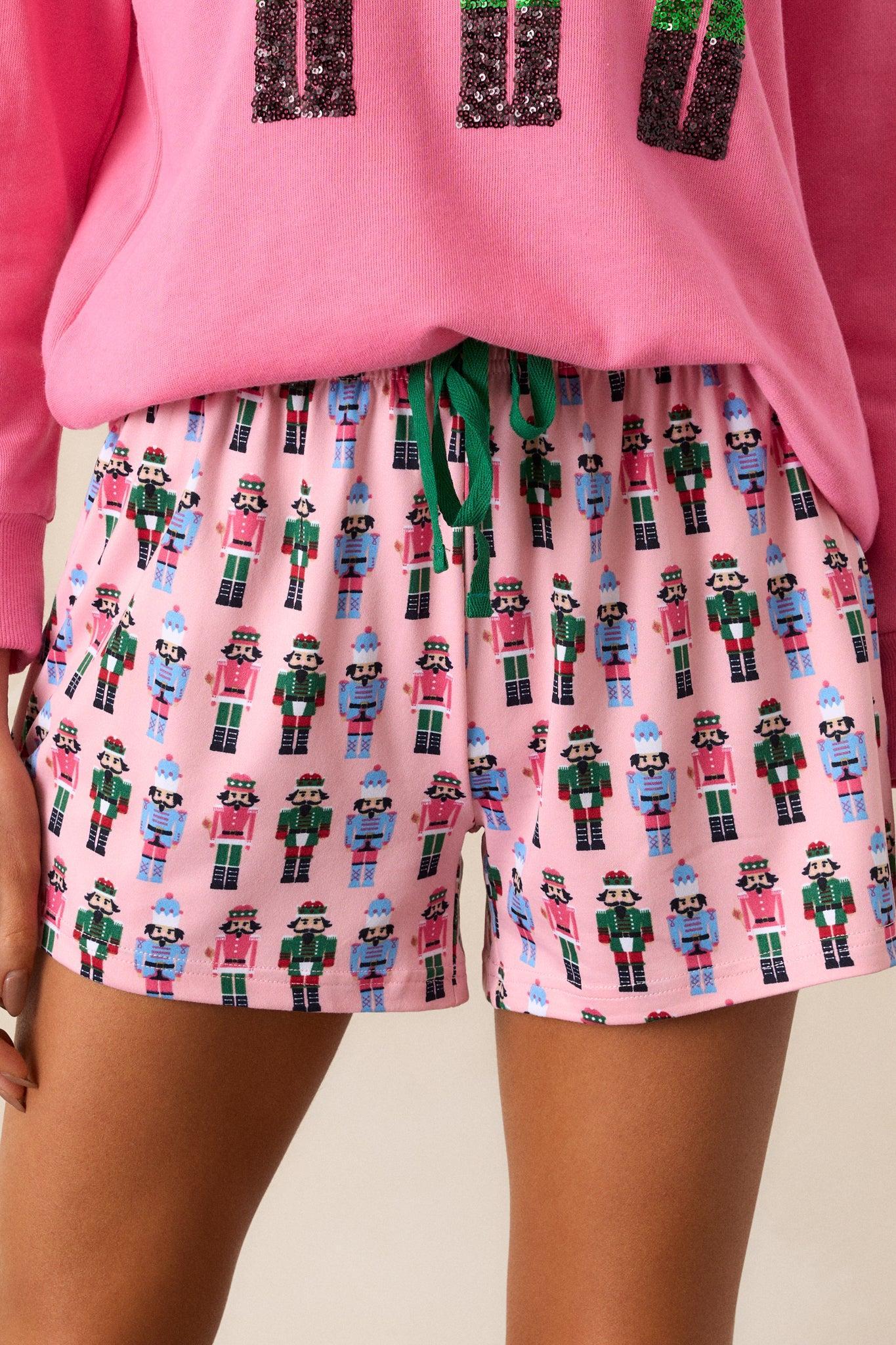 Sugar Plum Dance Pink Pajama Shorts Product Image