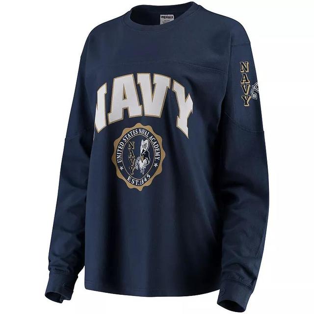 Womens Midshipmen Edith Long Sleeve T-Shirt Blue Product Image