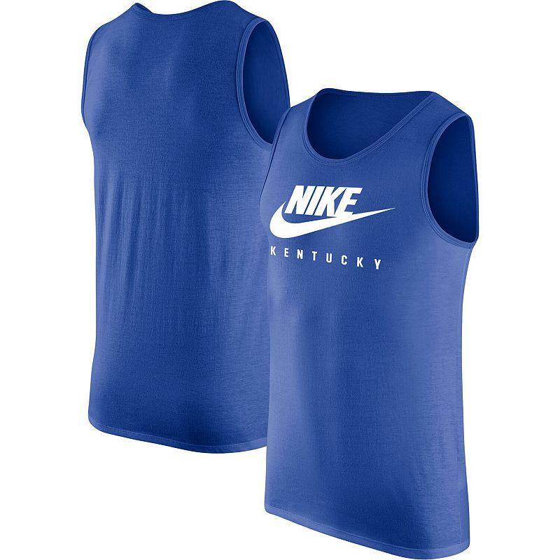 Mens Nike Royal Kentucky Wildcats Futura Performance Scoop Neck Tank Top Product Image