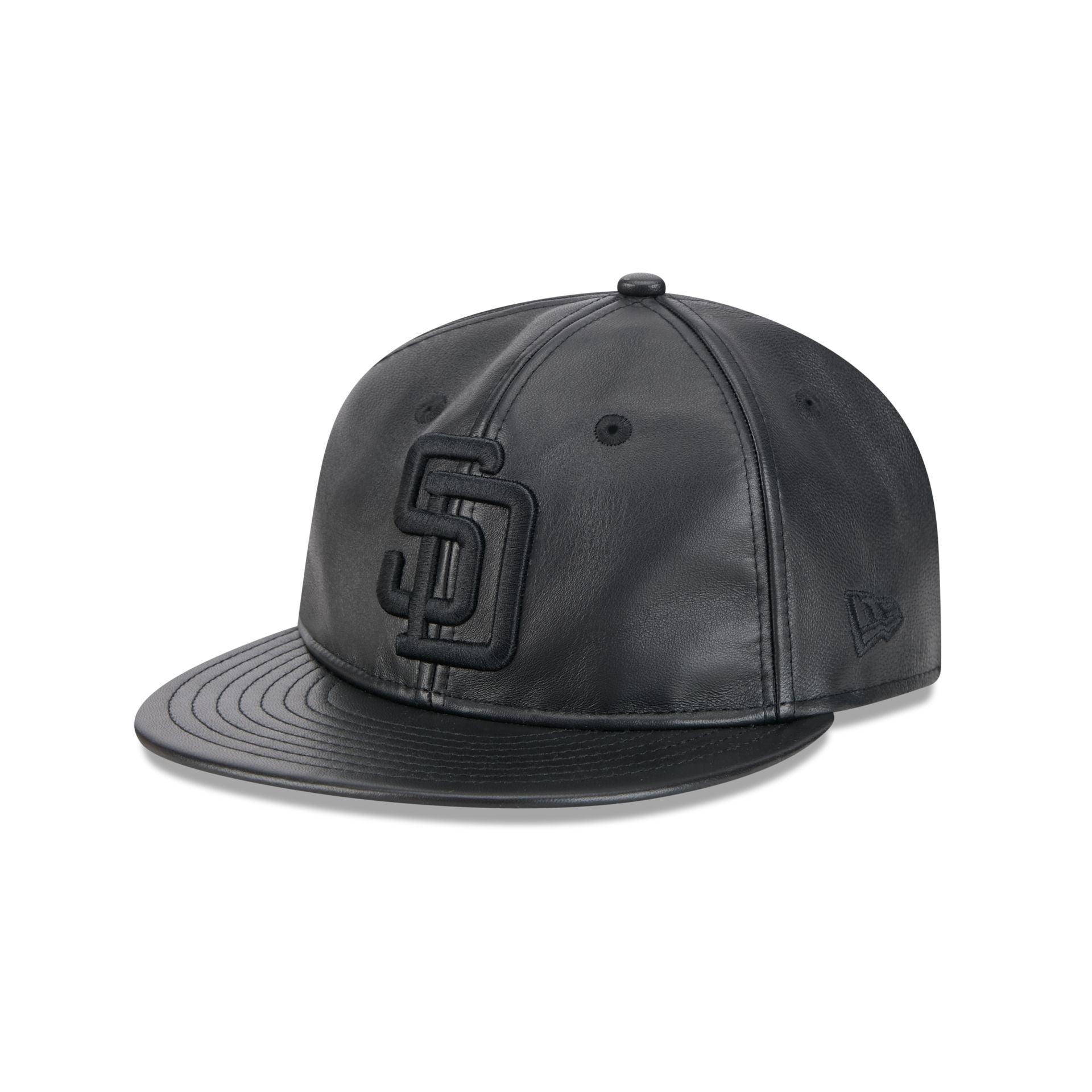 San Diego Padres Genuine Leather Retro Crown 9FIFTY Strapback Hat Male Product Image