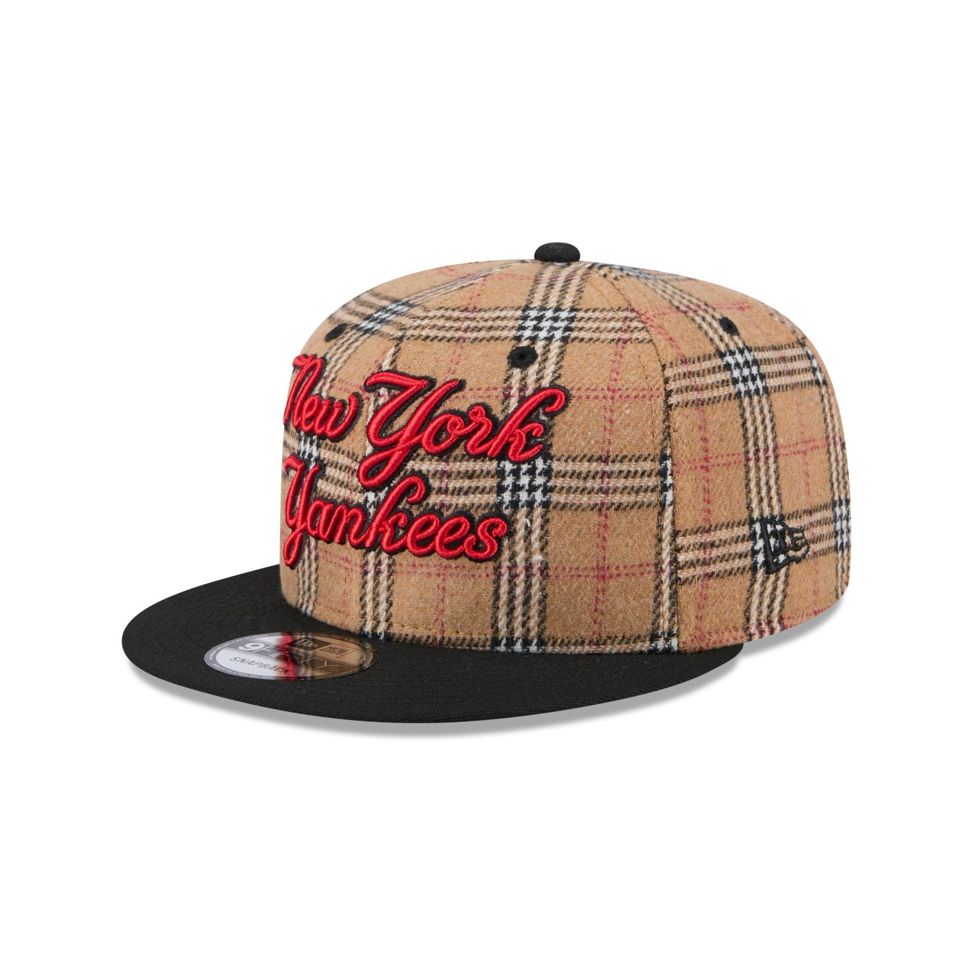 New York Yankees Tan Tartan 9FIFTY Snapback Hat Male Product Image