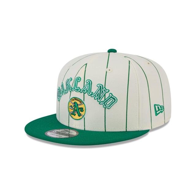 Oakland Athletics Jersey Pinstripe 9FIFTY Snapback Hat Male Product Image