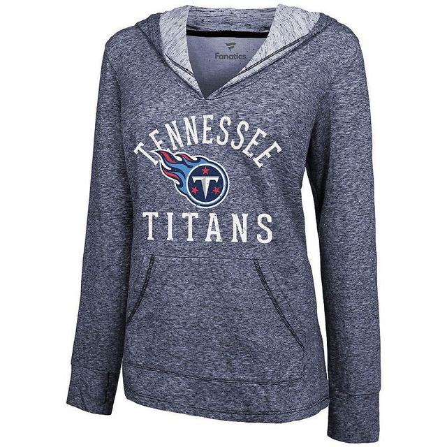 Womens Navy Tennessee Titans Doubleface Slub Pullover Hoodie Product Image