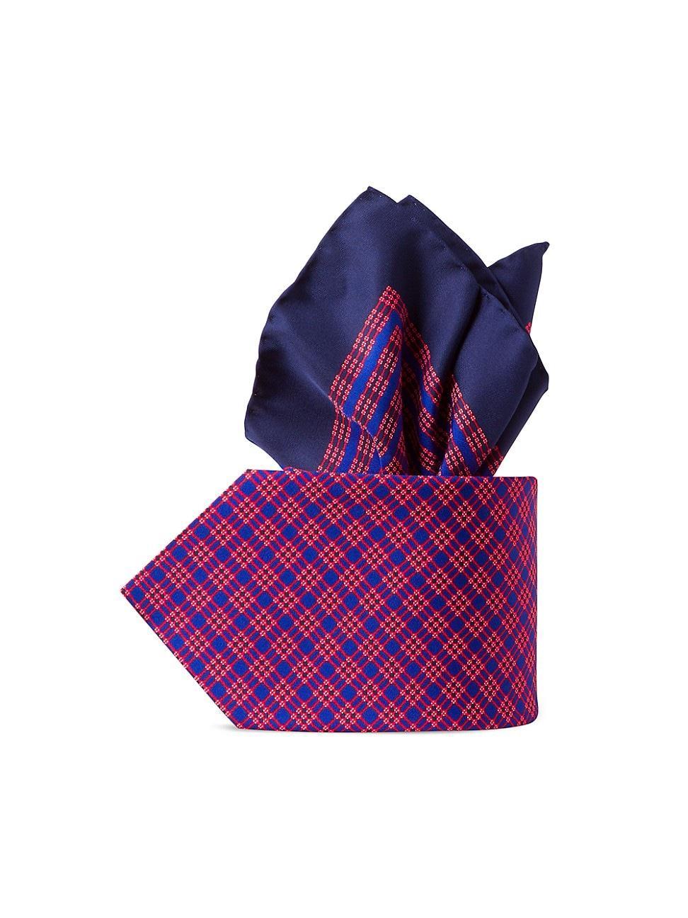 Mens Luxury Printed Silk Tie Set Product Image