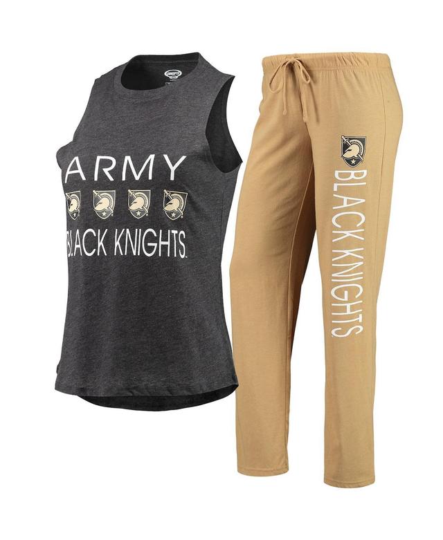 Womens Concepts Sport Gold/Black Army Black Knights Tank Top & Pants Sleep Set Product Image