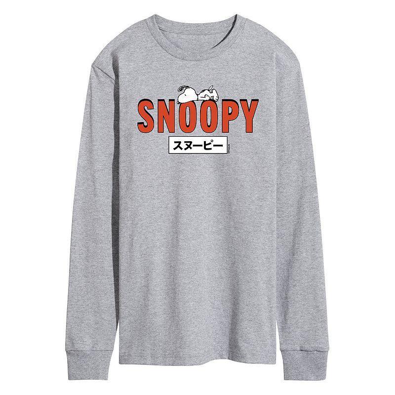 Mens Peanuts Kanji Snoopy Long Sleeve Tee Product Image