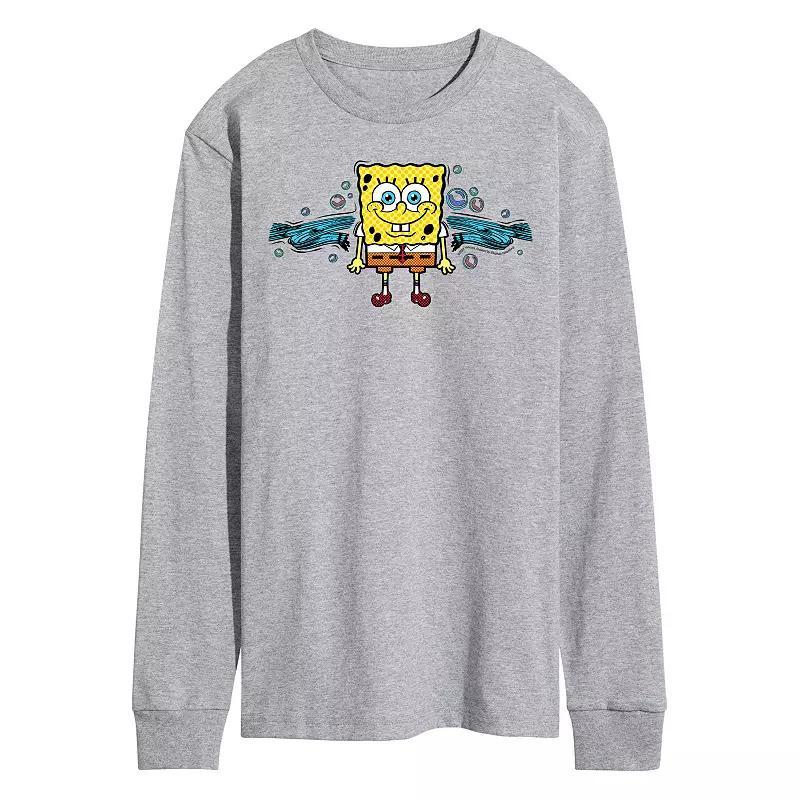 Mens Nickelodeon SpongeBob Squarepants Long Sleeve Tee Product Image