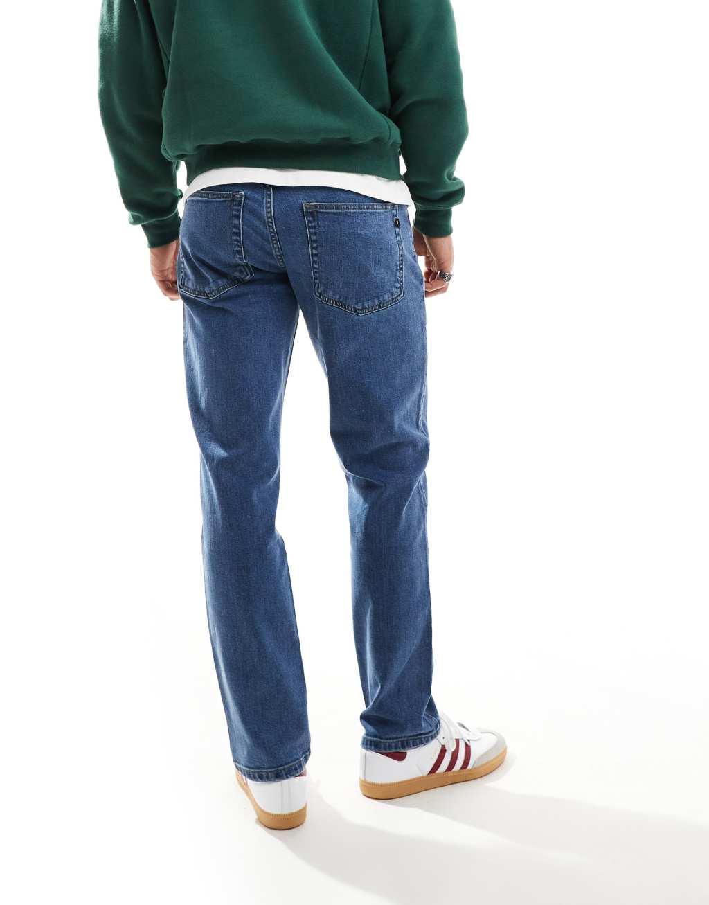 Farah Elm slim jeans in worn rinse Product Image