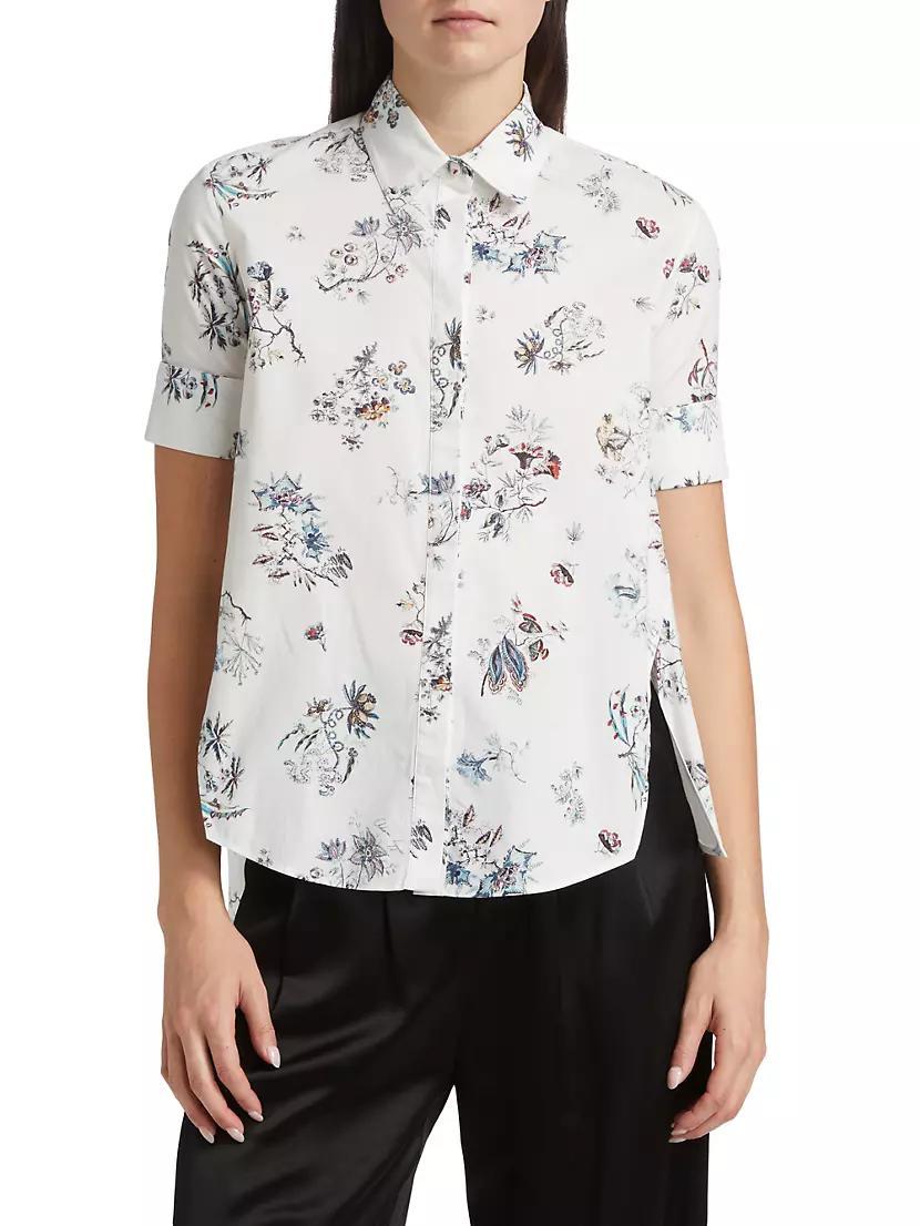 Floral Poplin Trapeze Shirt Product Image