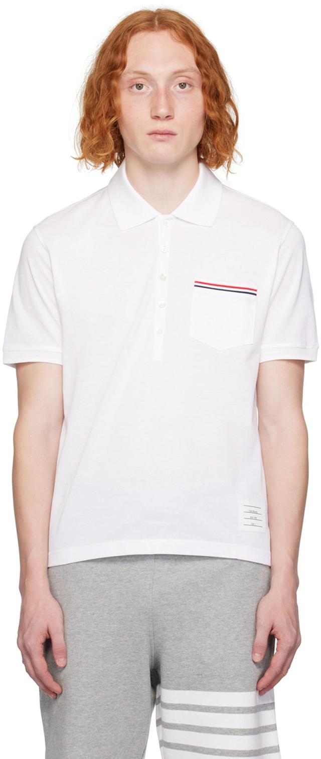 Cotton Polo Shirt In White Product Image