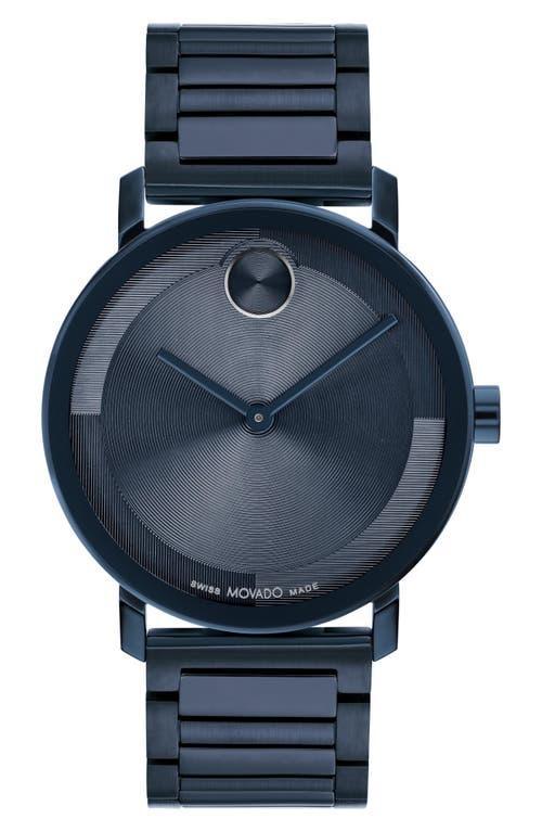 Men's Movado BoldÂ® Evolution Black IP Strap Watch with Textured Tonal Black Dial (Model: 3601123) Product Image